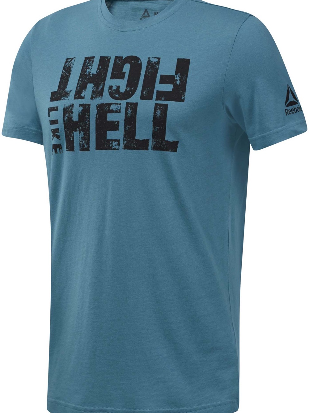 Reebok Men’s Teal Short-Sleeve Graphic Crew Tee